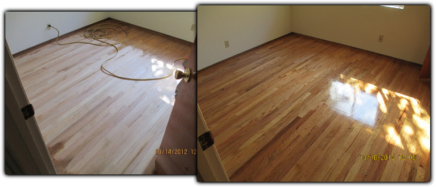 Hardwood floor refinishing before and after pictures