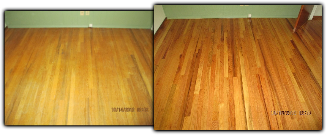 Hardwood floor refinishing before and after pictures